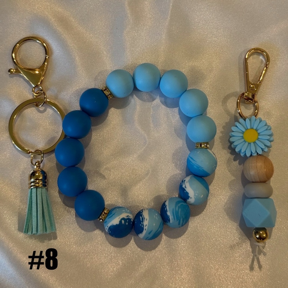 Beaded Tassel Keychain Bracelet & Bag Charm Set (Pick 1 Set) - Picture 12 of 13